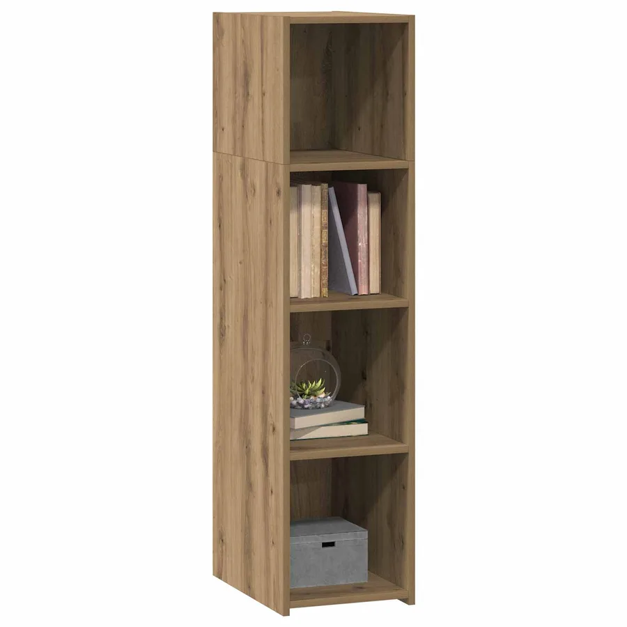 Haut Armoire Chêne artisanal 30 x 41 x 124 cm Bois d'ingénierie - 2