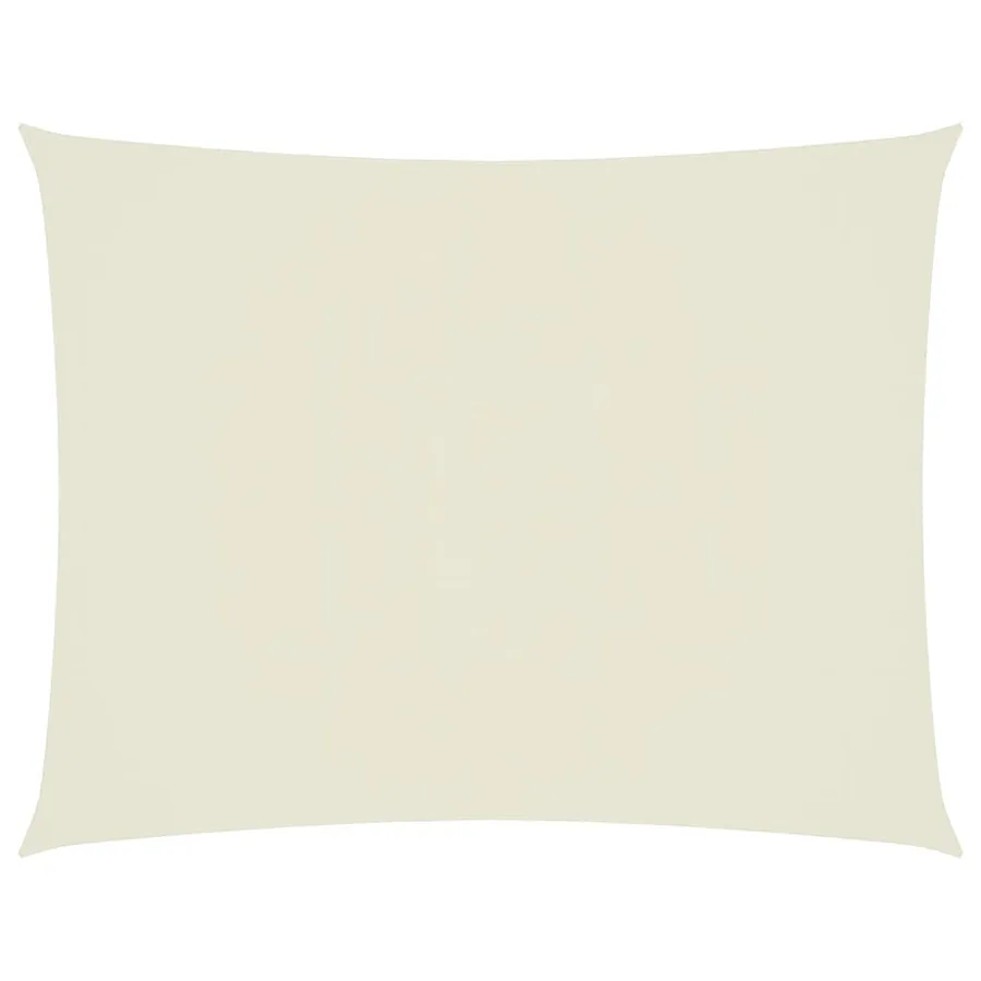 Voile de parasol tissu oxford rectangulaire 6x7 m crème - 2