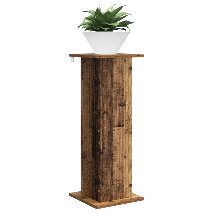 Support de Plante 2 pcs Bois ancien 30,5 x 30 x 80,5 cm - 3