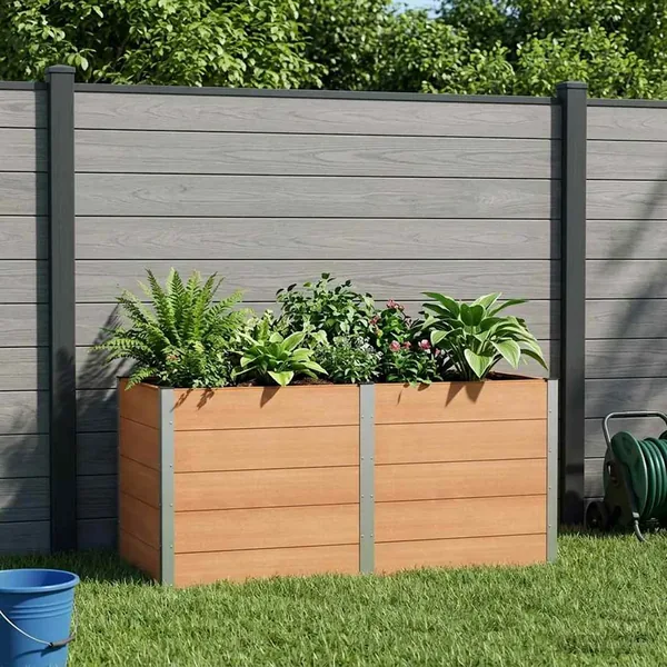 Jardinière surélevée Marron 200 x 100 x 91 cm