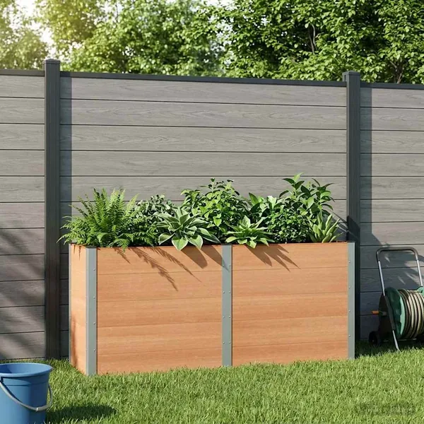 Jardinière surélevée Marron 200 x 50 x 91 cm