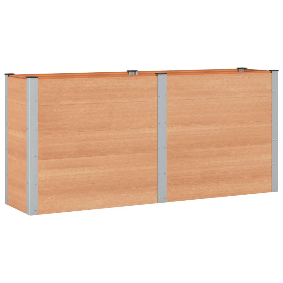 Jardinière surélevée Marron 200 x 50 x 91 cm - 2