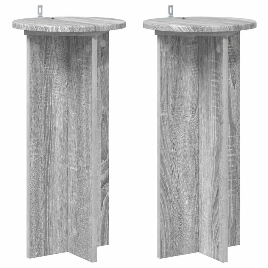 Support de Plante 2 pcs Sonoma gris 29,5 x 29,5 x 60 cm - 2
