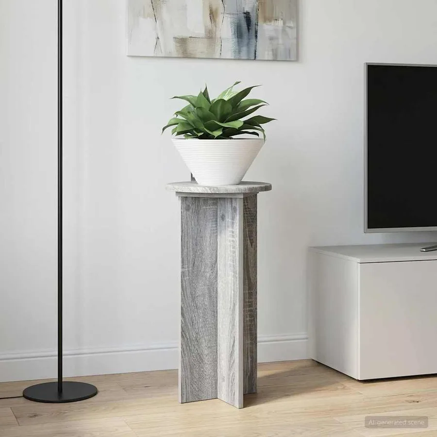 Support de Plante 2 pcs Sonoma gris 29,5 x 29,5 x 60 cm - 4