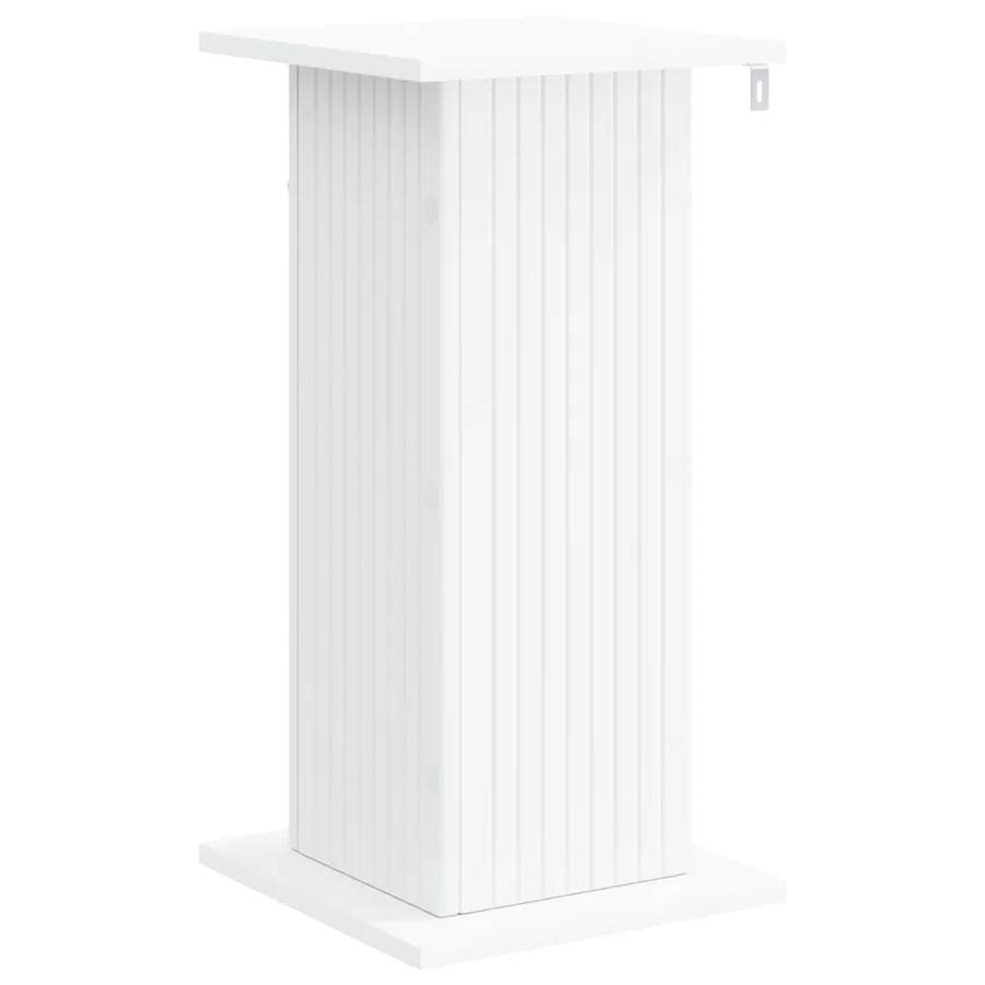 Support de Plante Blanc 30,5 x 30 x 60,5 cm Bois d'ingénierie - 7