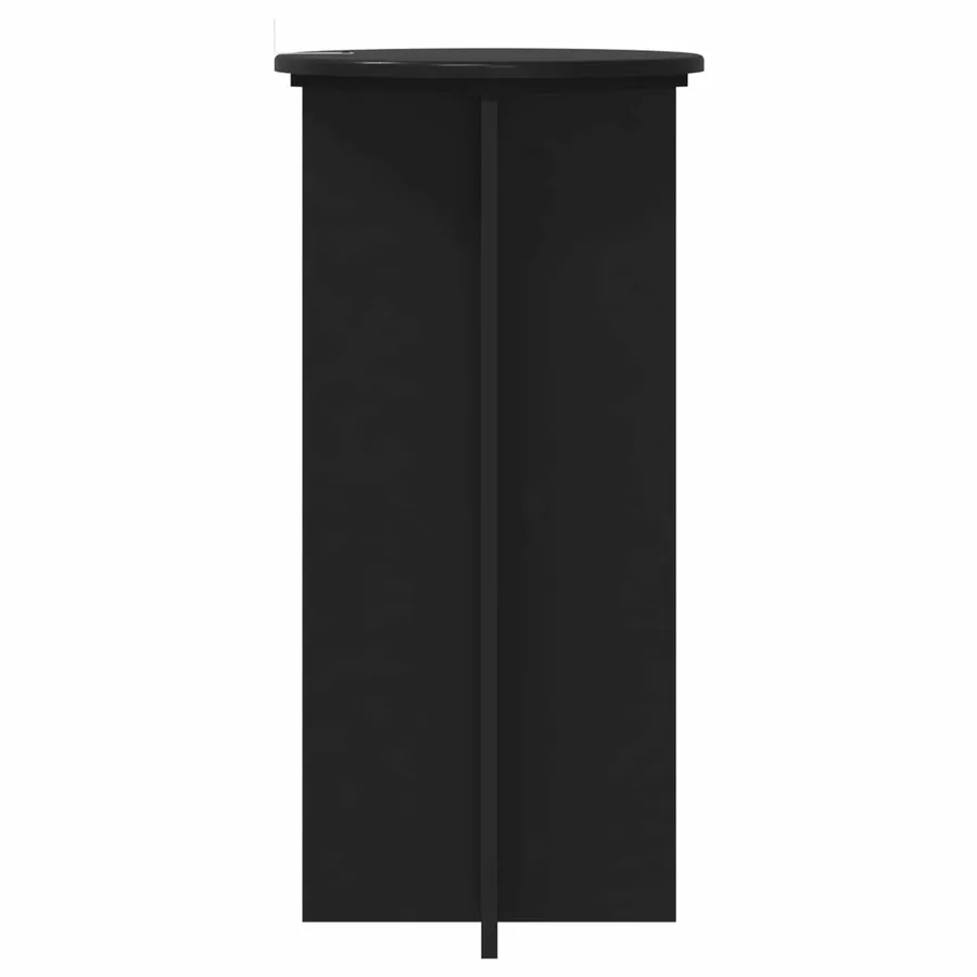 Support de Plante 2 pcs Noir 40 x 40 x 80 cm Bois d'ingénierie - 7