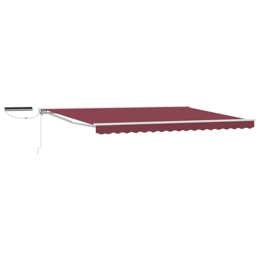 Auvent rétractable électrique Bourgogne et Blanc 5 x 3 m - 2