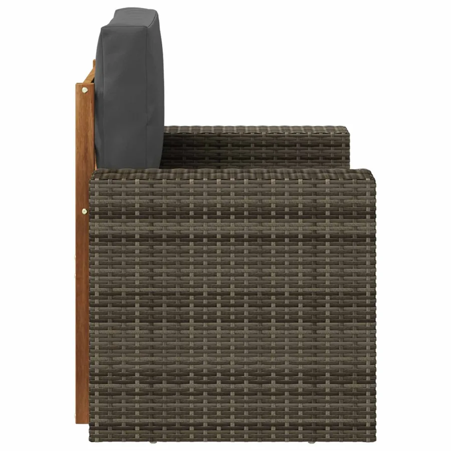 Sofa de milieu extérieur Bois d'Acacia Massif Naturel - 4