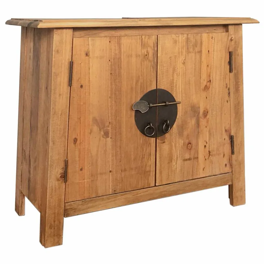 Meuble-lavabo de salle de bains pin massif 70x32x63 cm - 3