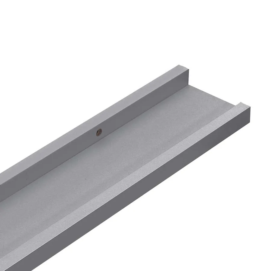 Étagères à rebord pour cadre photo 2 pcs Gris 60x9x3 cm MDF - 9