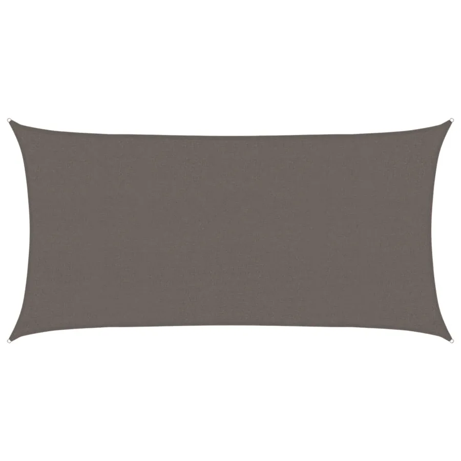 Voile d'ombrage PEHD 2x3,5 m Anthracite - 2