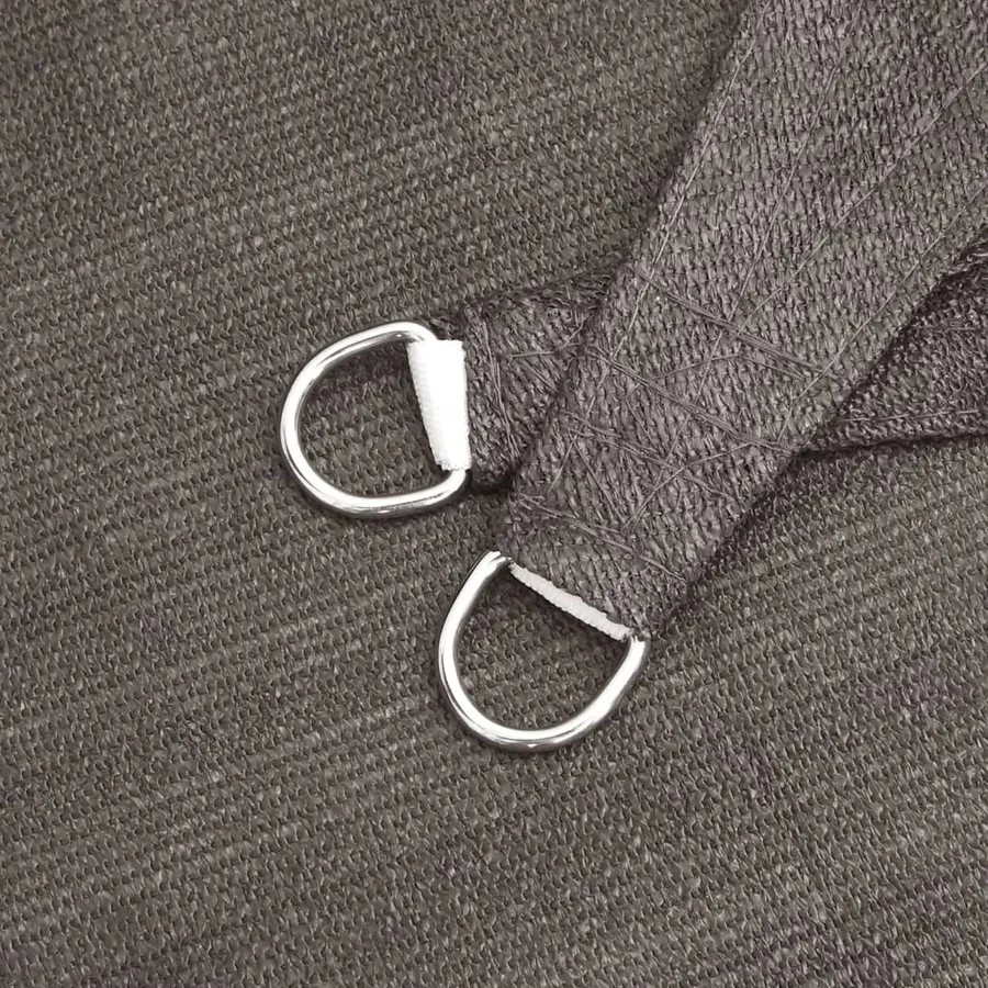 Voile d'ombrage PEHD 2x3,5 m Anthracite - 6