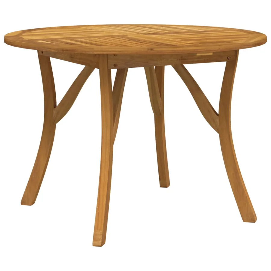 Table de jardin Ø 110 cm Bois d'acacia solide - 2