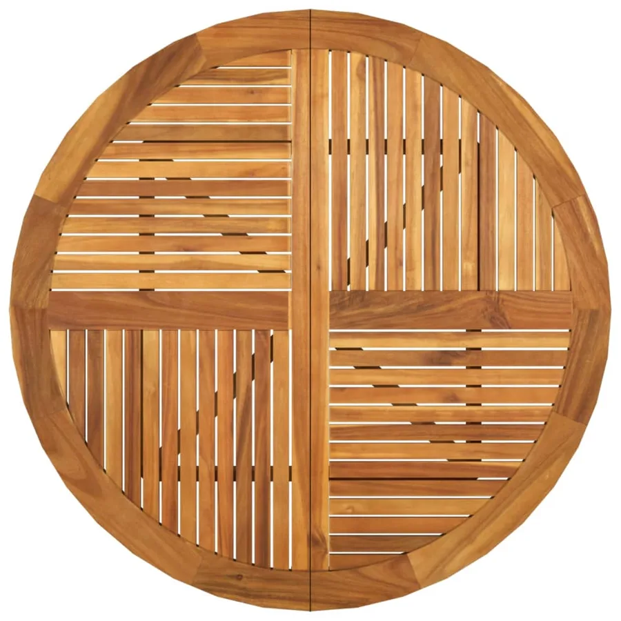 Table de jardin Ø 110 cm Bois d'acacia solide - 4