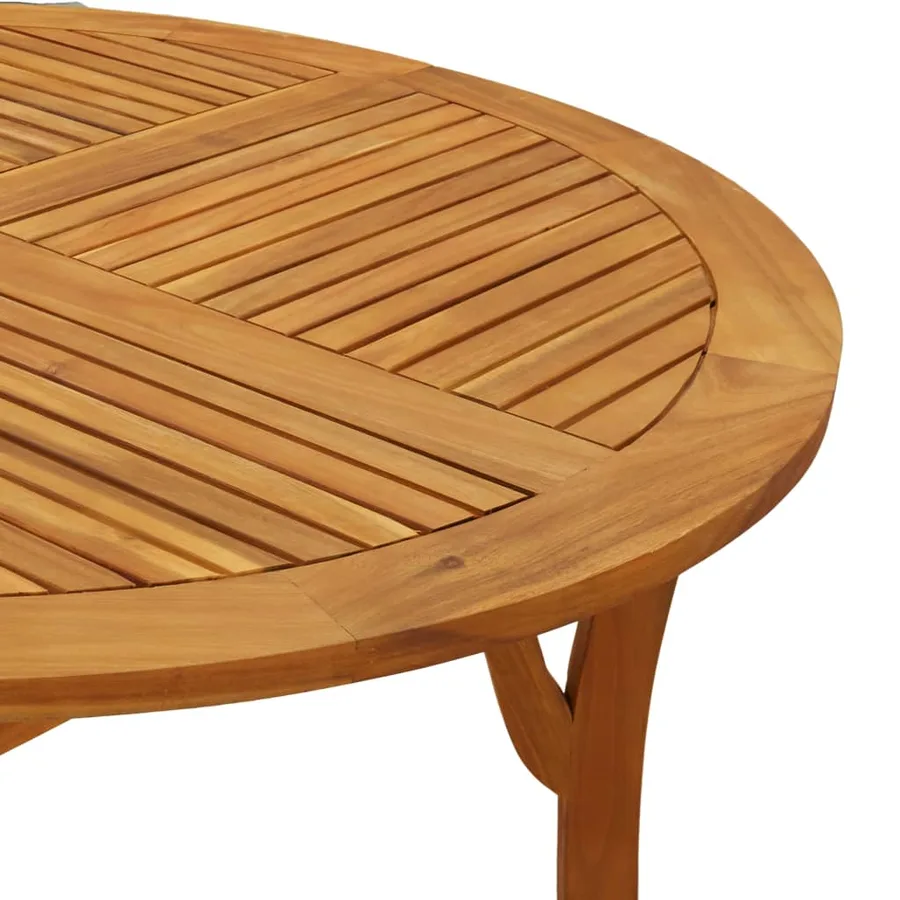 Table de jardin Ø 110 cm Bois d'acacia solide - 5