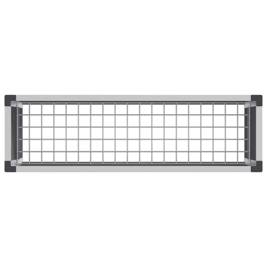 Jardinière surélevée Gris 100 x 30 x 82 cm WPC et Aluminium - 5