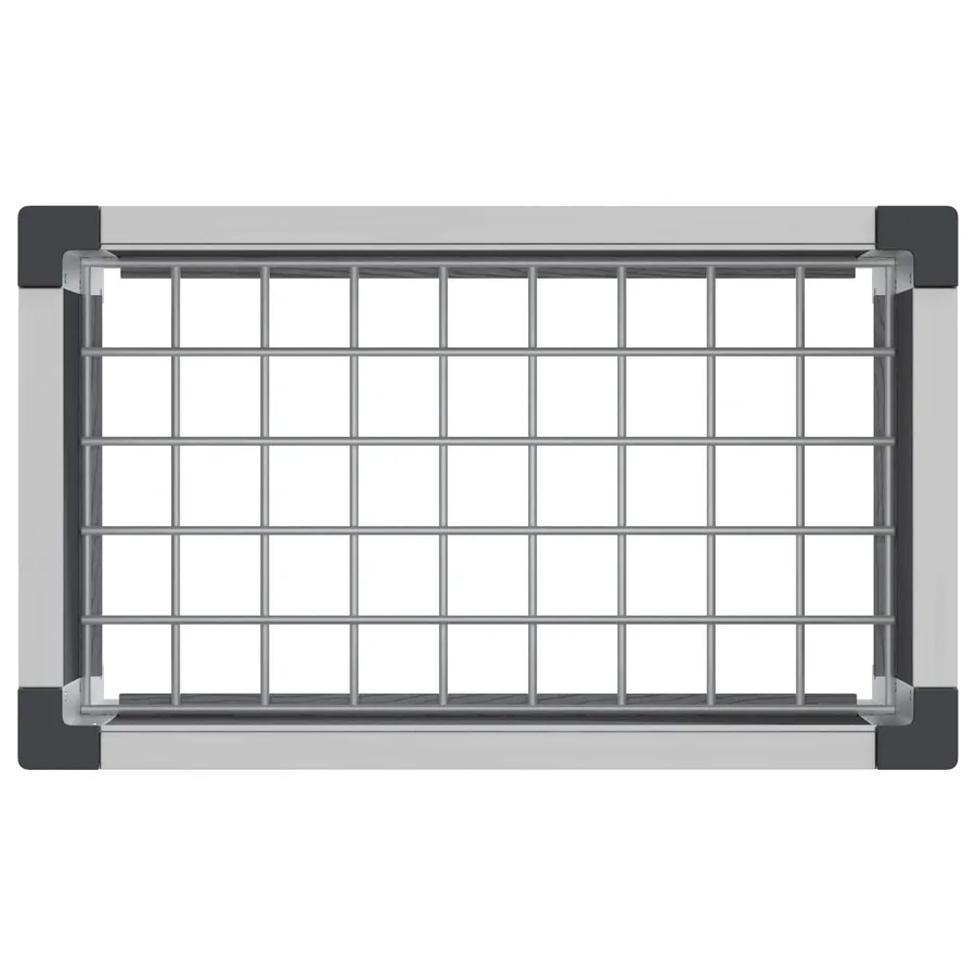 Jardinière surélevée Gris 50 x 30 x 82 cm WPC et Aluminium - 5