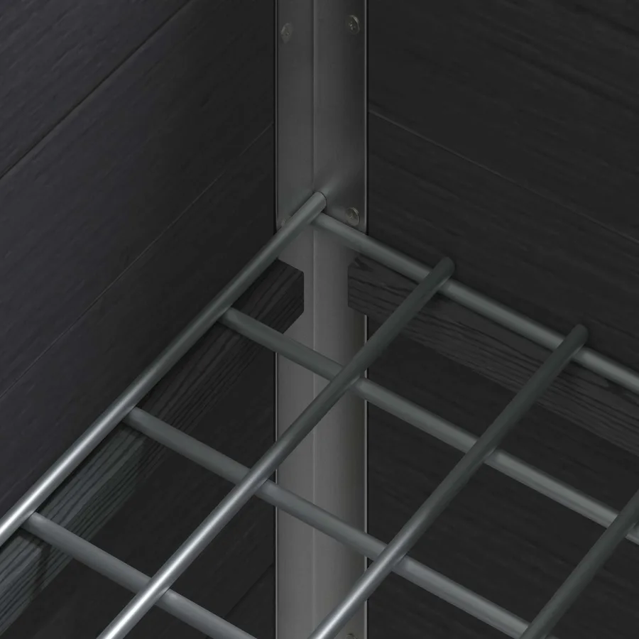 Jardinière surélevée Gris 50 x 30 x 82 cm WPC et Aluminium - 7