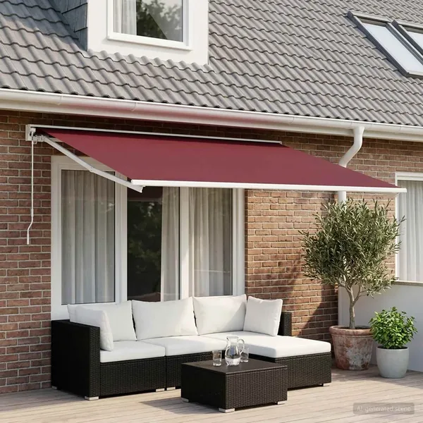 Toile de rechange pour auvent Rouge bordeaux 300 x 200 cm
