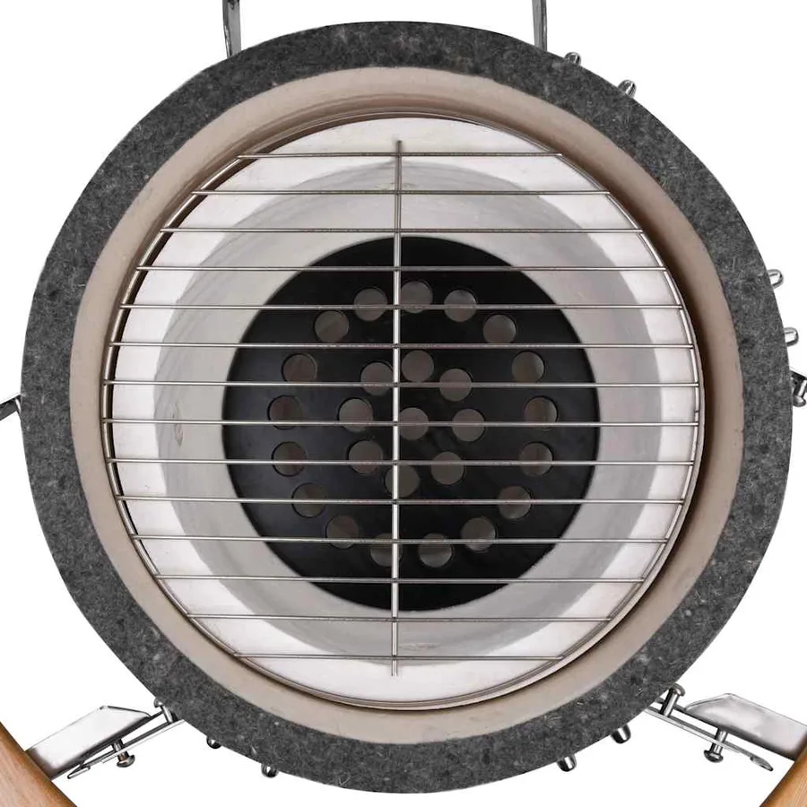 Kamado Barbecue à fumoir Céramique 33 cm - 6