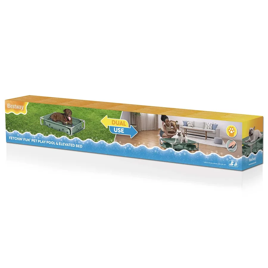 Bestway Piscine de jeu pour animaux de compagnie hors sol Vert - 5