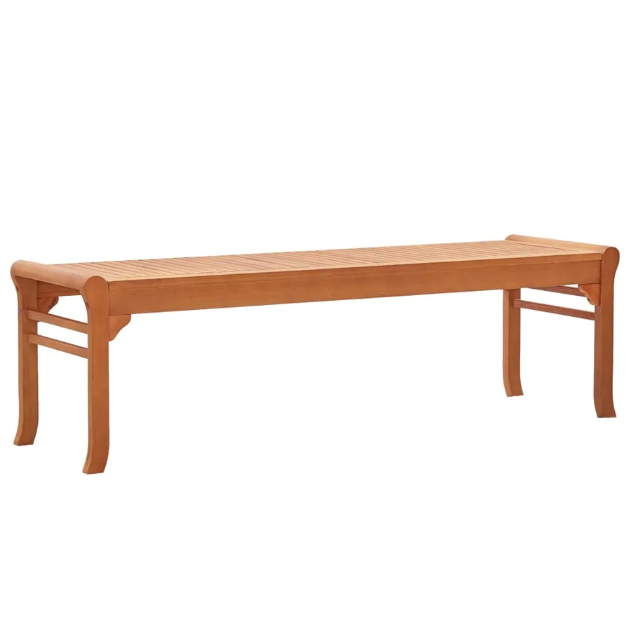 Banc de jardin 3 places 150 cm Bois d'eucalyptus solide