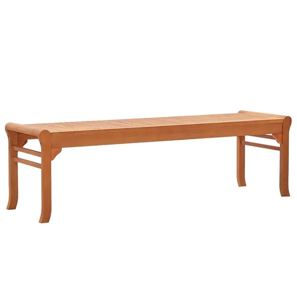Banc de jardin 3 places 150 cm Bois d'eucalyptus solide