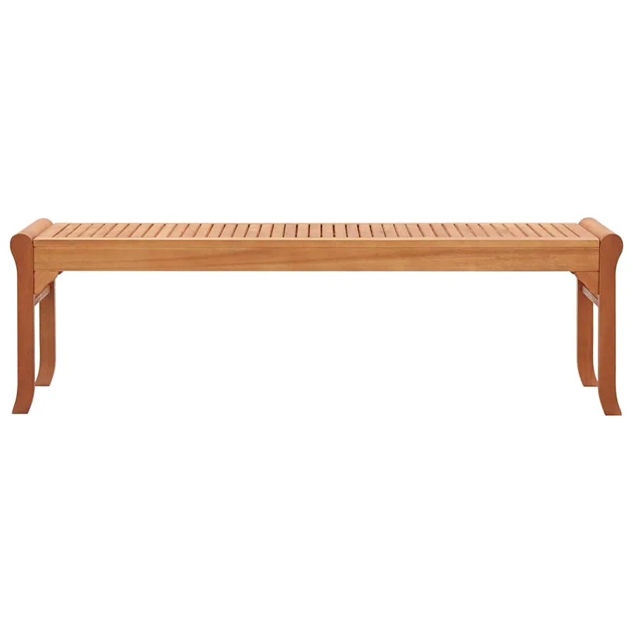 Banc de jardin 3 places 150 cm Bois d'eucalyptus solide - 2