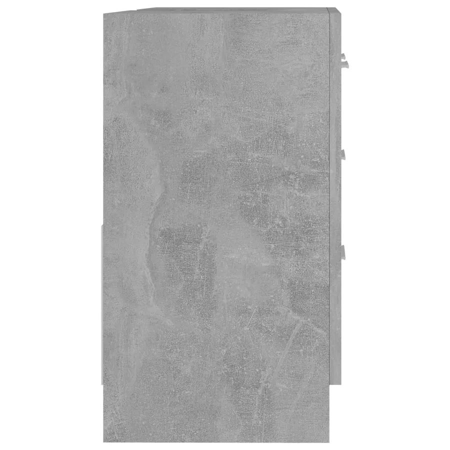 Armoire d'évier Gris béton 63x30x54 cm Bois d'ingénierie - 6