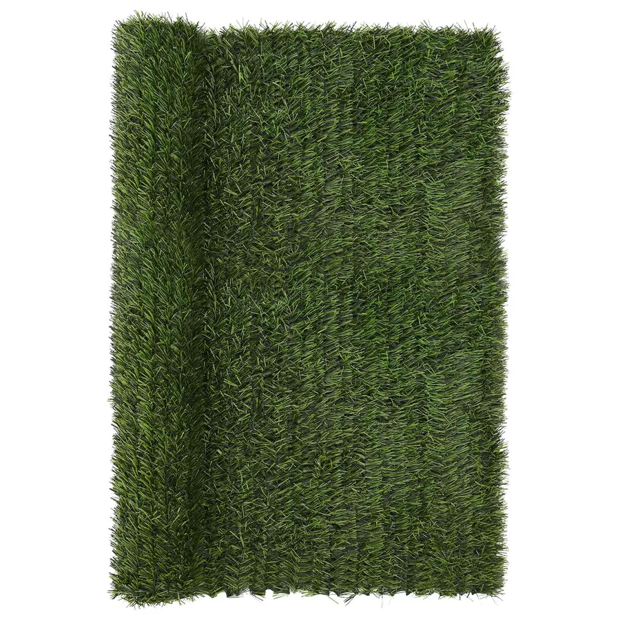 Clôture Artificielle Vert clair 1,5 x 5 m PVC et Acier - 2
