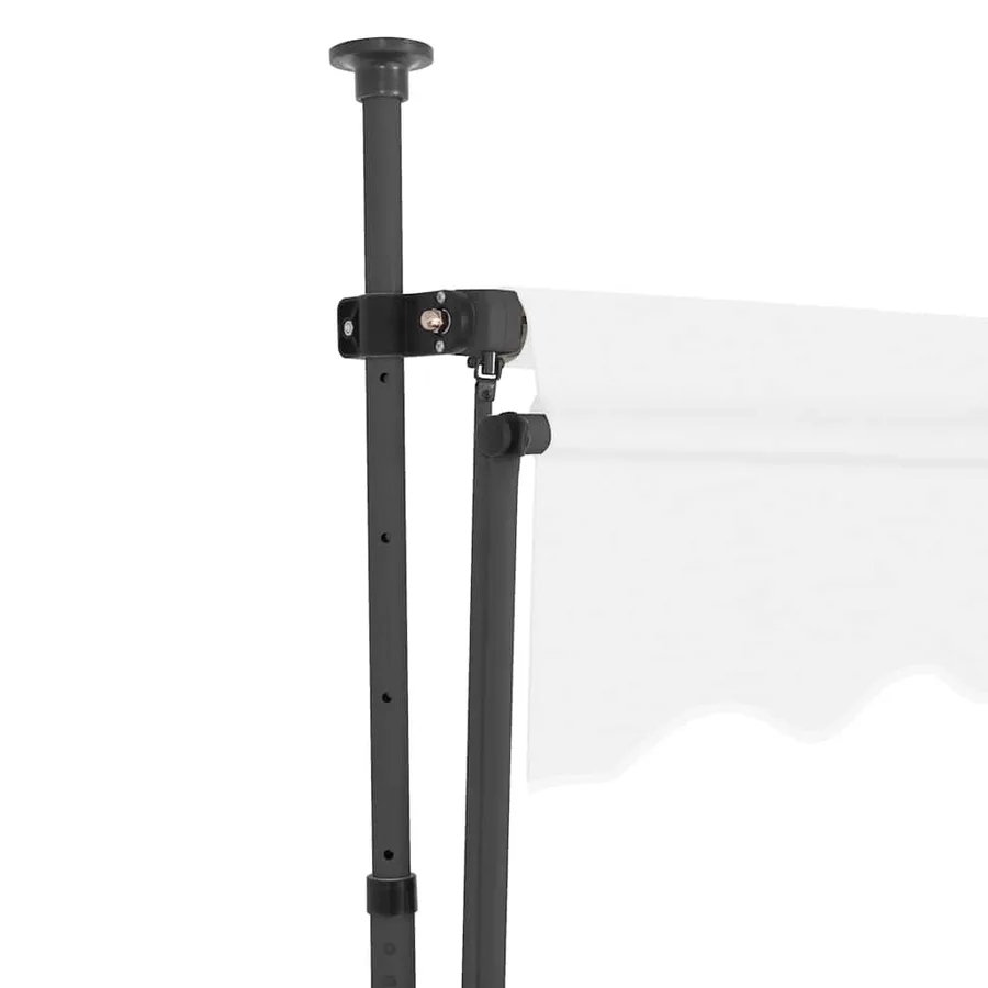 Auvent manuel rétractable avec LED 400 cm Crème - 4