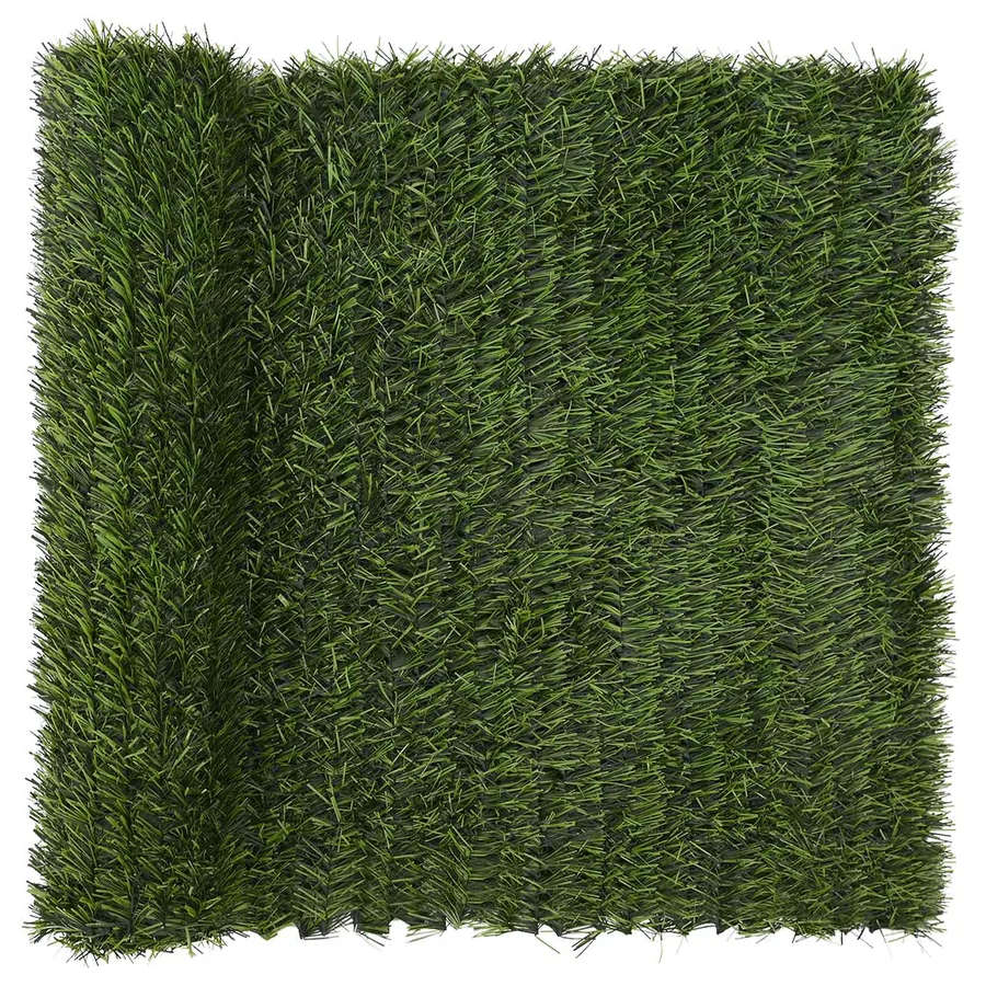 Clôture Artificielle Vert clair 1 x 3 m PVC et Acier - 2