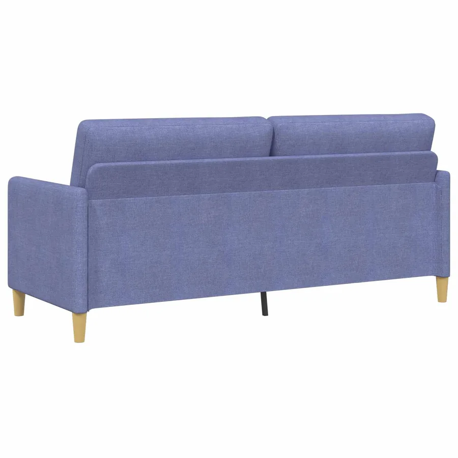Sofa avec rangement Bleu denim 192 x 78 x 87 cm Polyester - 5