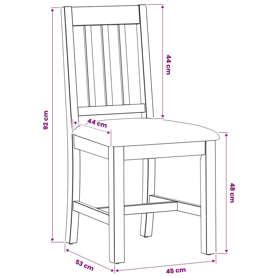 Chaise de salle à manger VENLO 2 pcs Bois de chêne massif Noir - 8
