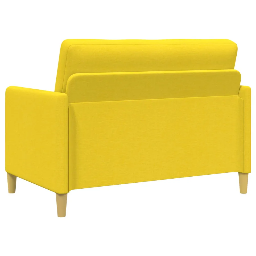 Sofa avec rangement Jaune clair 122 x 78 x 87 cm Polyester - 5