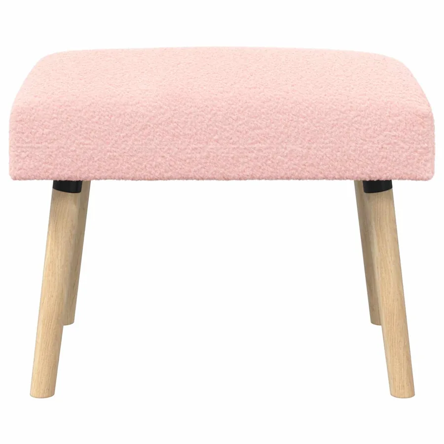 banc Uni Rose 60 x 40 x 45 cm Bouclé - 5