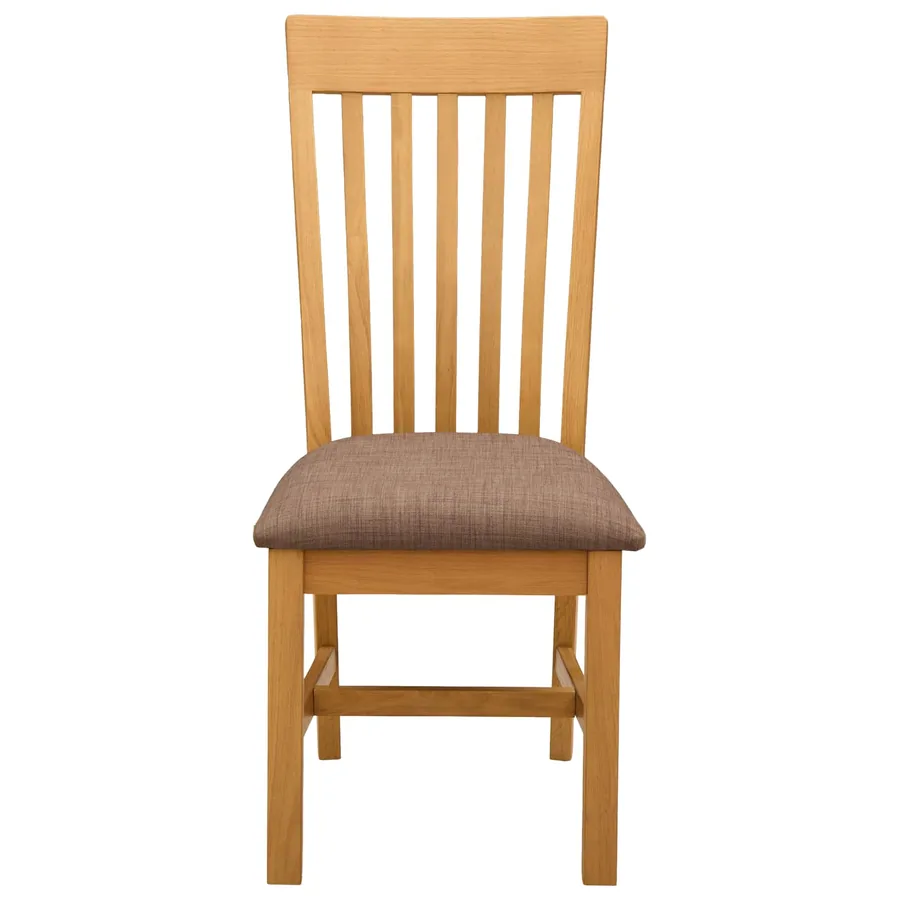 Chaise de salle à manger 2 pcs Bois de chêne massif Gris - 3