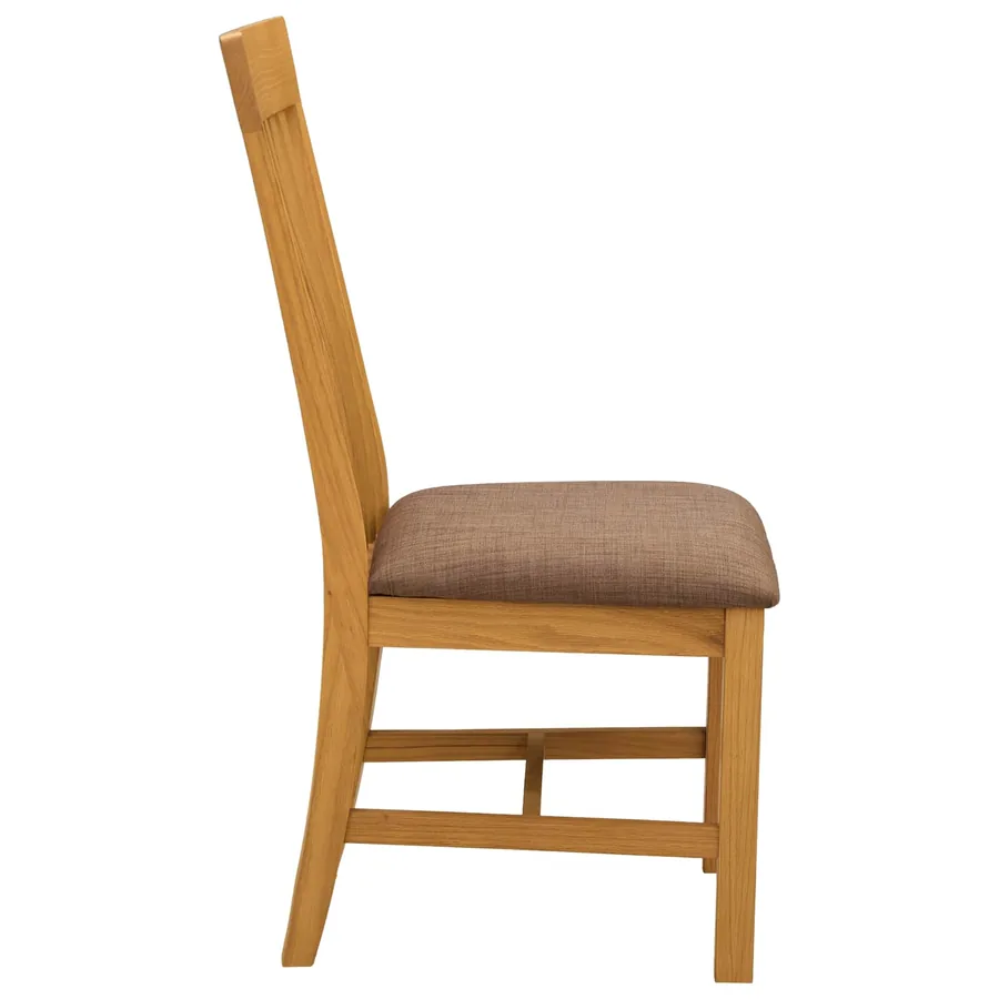 Chaise de salle à manger 2 pcs Bois de chêne massif Gris - 4