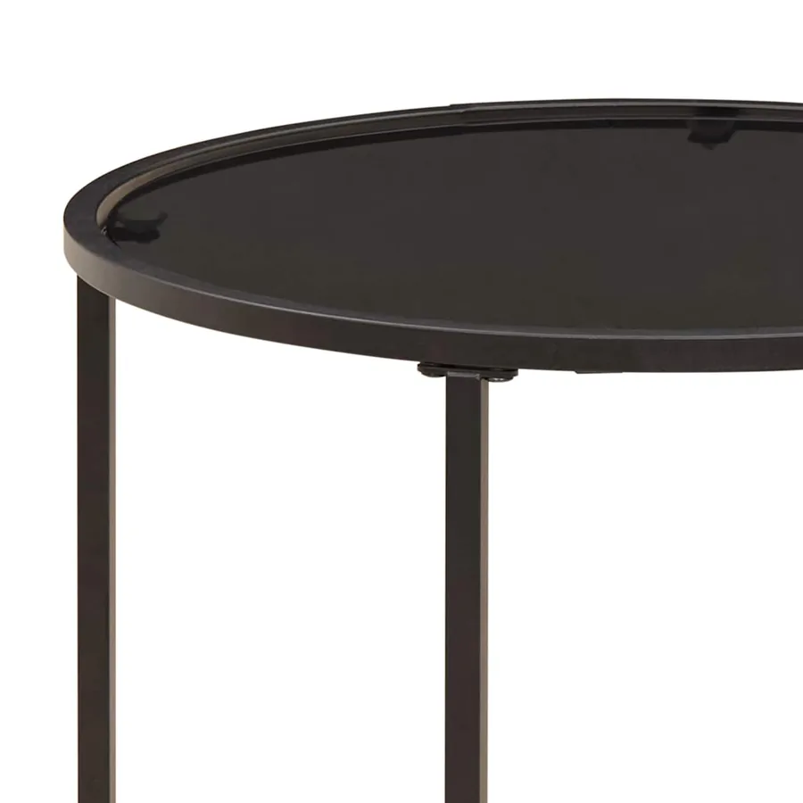 Ensemble de tables basses 2 pcs 55 x 55 x 45 cm acier - 8