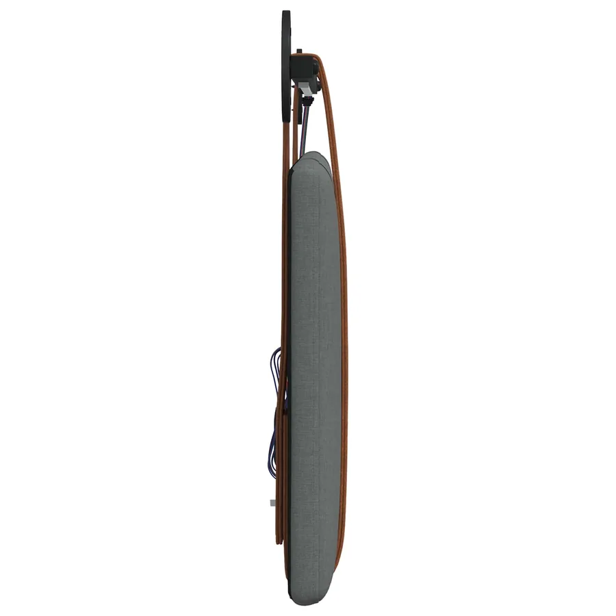 Tête de lit suspendue Avec lumière LED Gris foncé PU antique - 7