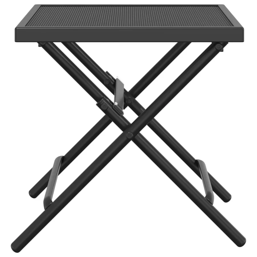 Table de jardin pliable anthracite 38x38x38 cm Treillis d'acier - 4