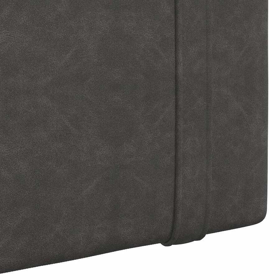 Tête de lit suspendue Avec lumière LED Noir PU antique - 9