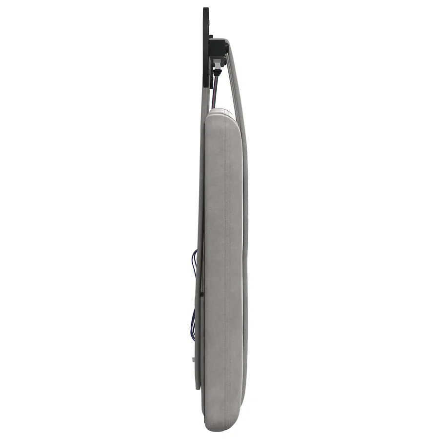 Tête de lit suspendue Avec lumière LED Gris clair Velours - 7