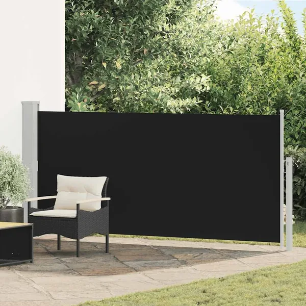 Auvent latéral rétractable 140 x 300 cm Noir