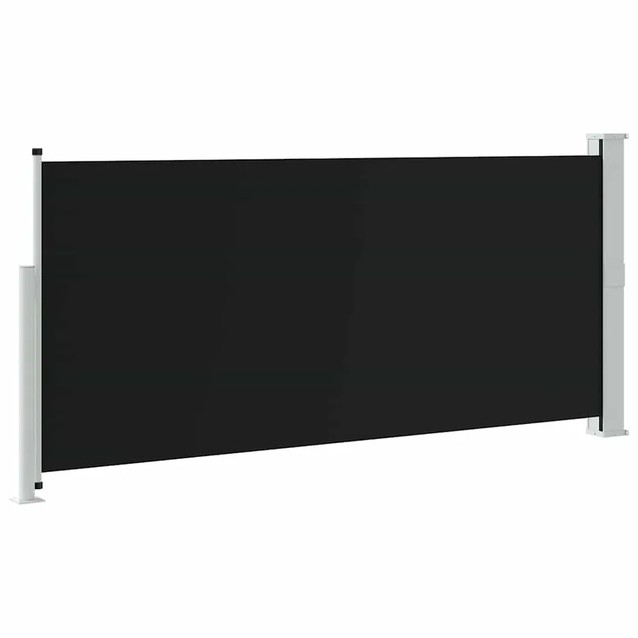 Auvent latéral rétractable 140 x 300 cm Noir - 6