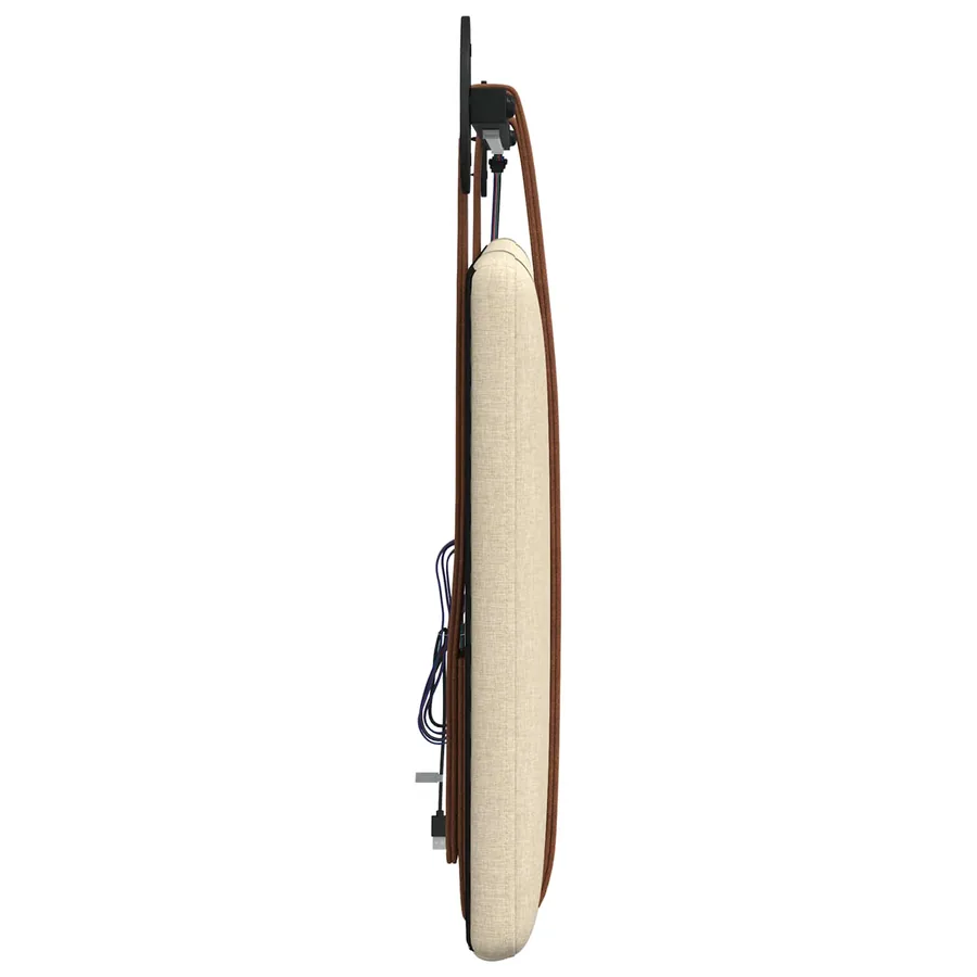 Tête de lit suspendue Avec lumière LED Crème PU antique - 7