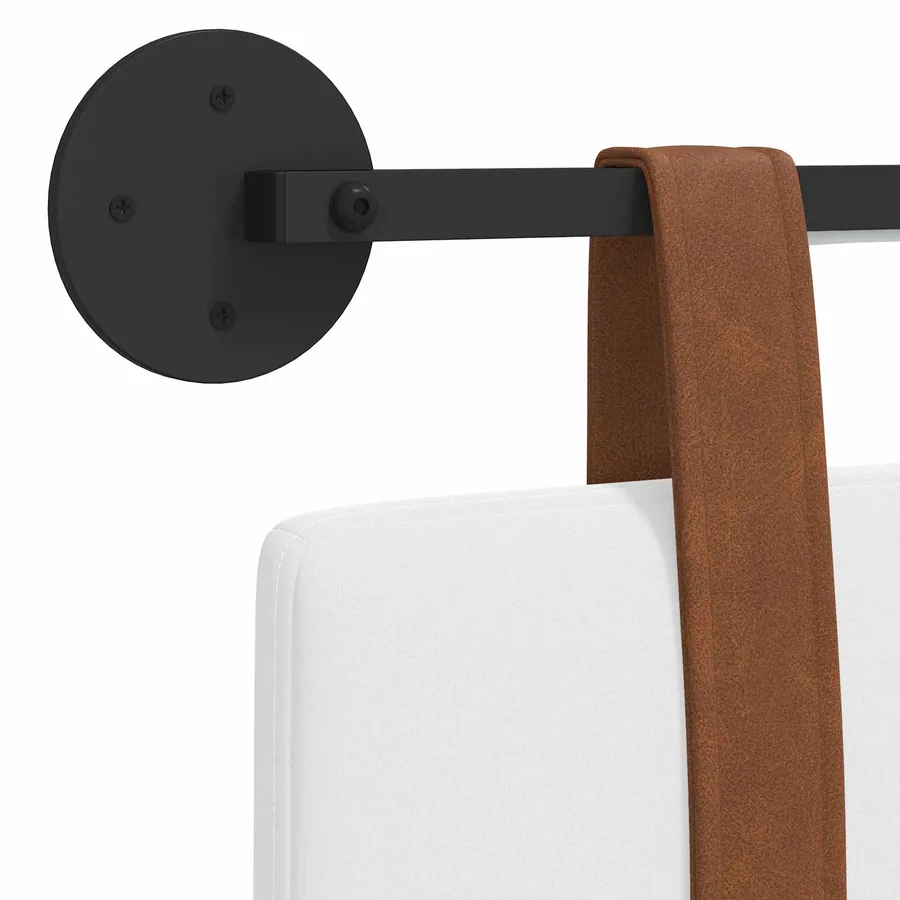 Tête de lit suspendue Avec lumière LED Blanc PU antique - 10