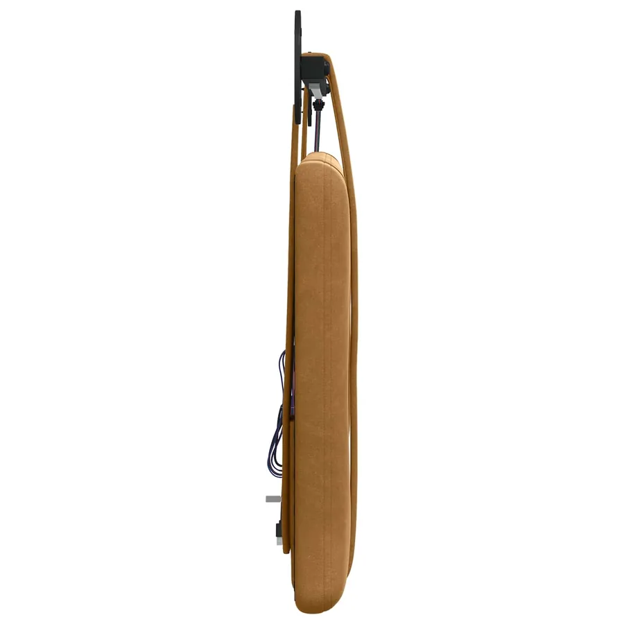 Tête de lit suspendue Avec lumière LED Marron Velours - 7
