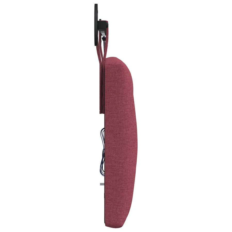 Tête de lit suspendue Avec lumière LED Bordeaux Tissu - 7