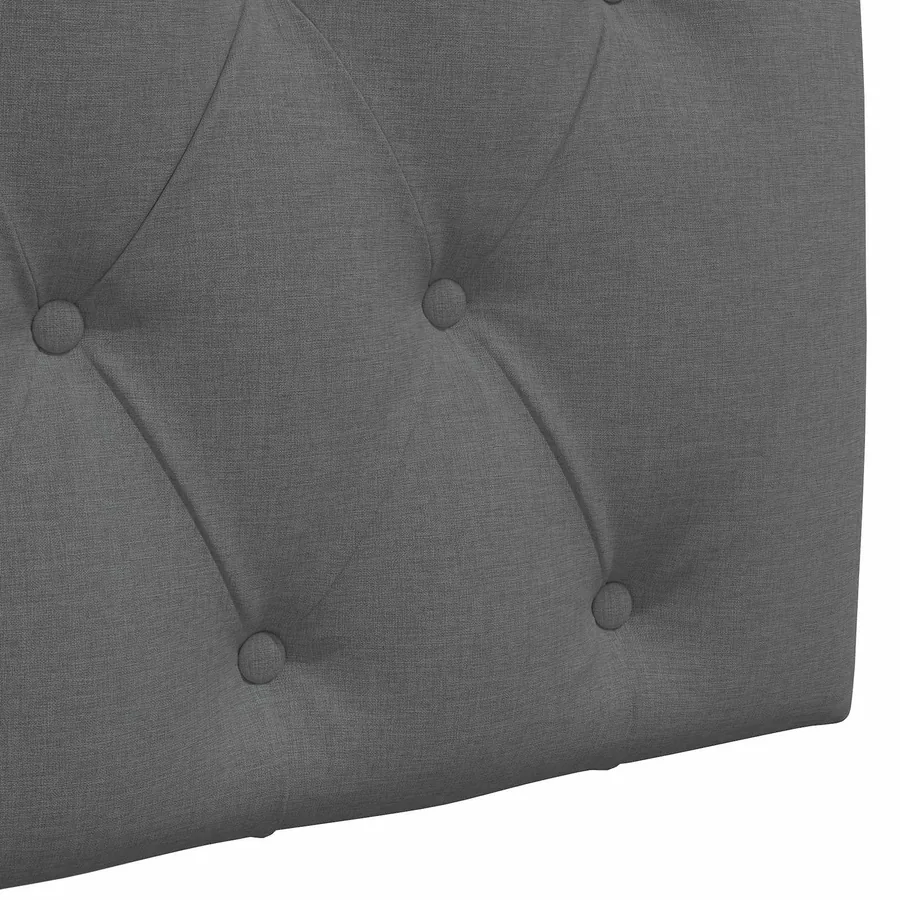 Tête de lit suspendue Avec lumière LED Gris foncé Tissu - 9
